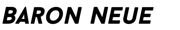 Baron Neue font preview